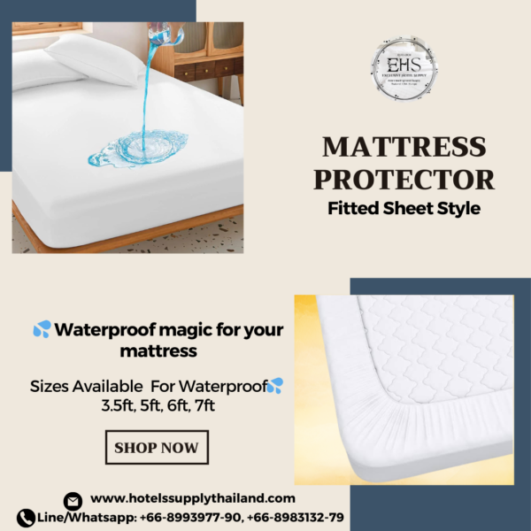 Mattress Protector, Waterproof Mattress Protector, Hotel Supply Thailand