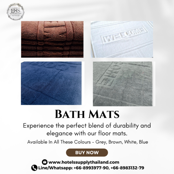 Mats, Foot Mats, Bath Mats, Hotel Supply Thailand