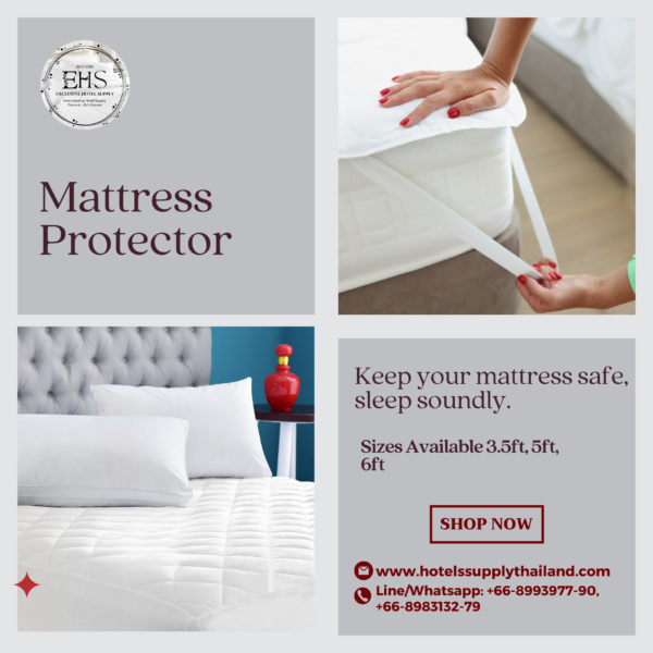 Mattress, Mattress Protector, Mattress Protector Waterproof, Hotel Supply Thailand