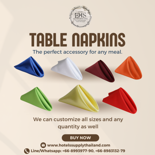 Napkins, TableNapkins, HotelSupplyThailand