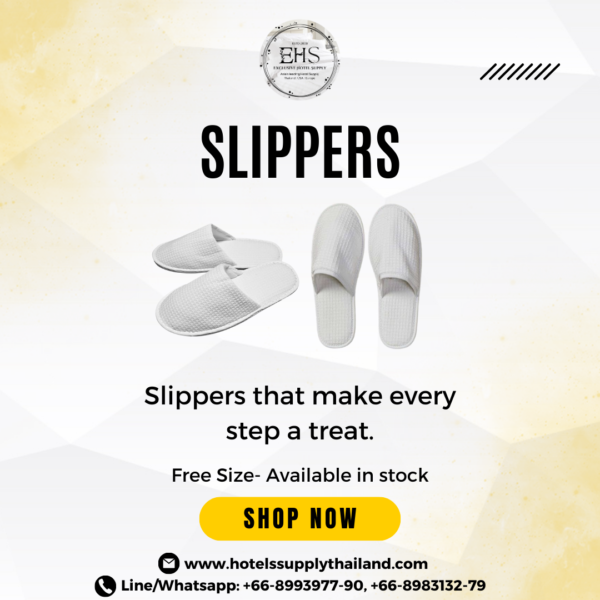 Slippers, Waffle Slippers, Hotel Supply Thailand