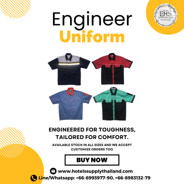 Uniform, Engineer Uniform, Hotel Supply Thailand