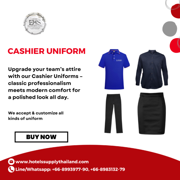 Uniforms, CashierUniform, HotelSupplyThailand