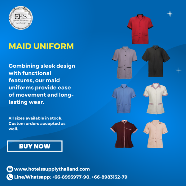 MaidUniform, Maid, HotelSupplyThailand