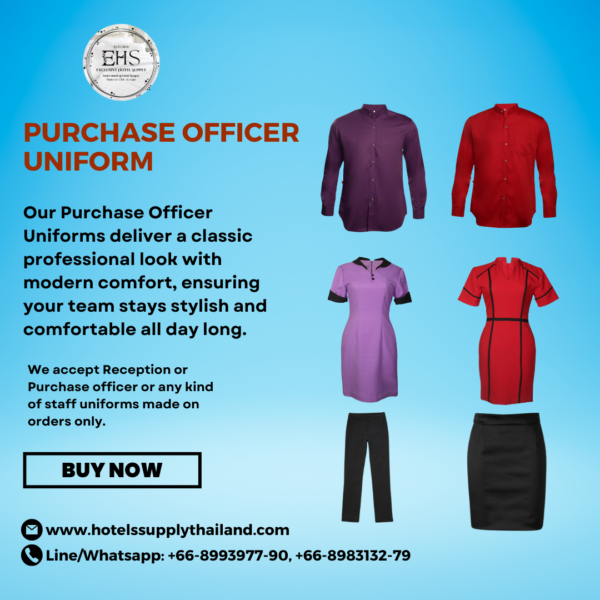 Uniform, PurchaseOfficerUniform, HotelSupplyThailand