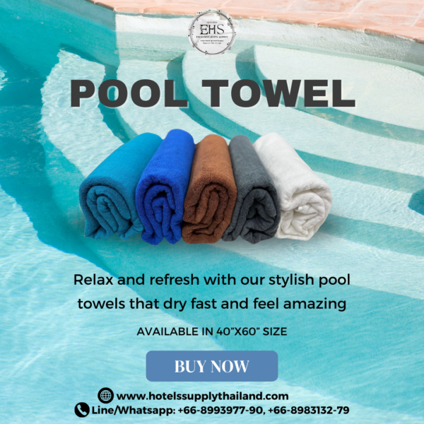 Pool Towel, Towel, Hotel Supply Thailand