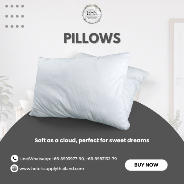 Pillow, Pillow Cover, Hotel Supply Thailand