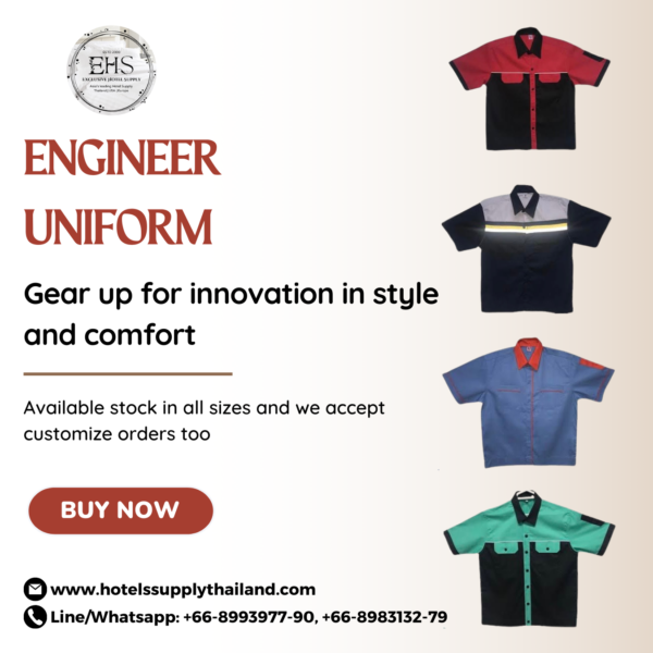 Uniform, Engineer Uniform, Hotel Supply Thailand